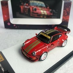 PGM 1:64 Porsche RWB 964 Sakura Red Regular