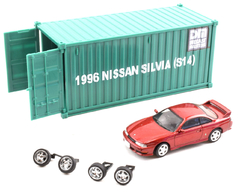 BM Creation 1:64 Nissan Silvia S14 Vermelho