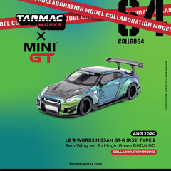 Tarmac X Mini GT 1:64 Nissan GT-R 2.0 LBWK