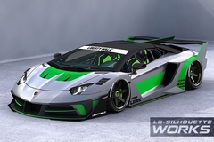 FuelMe 1:64 Aventador LBWK 700 GT EVO Cinza/Verde