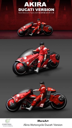 SINAL MoreArt 1:64 Akira Resin Motorcycle Vermelho