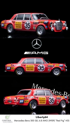 SINAL Liberty64 1:64 Mercedes-Benz AMG Red Pig