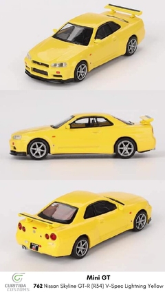 SINAL Mini GT 1:64 762 Nissan Skyline GT-R (R34) V-Spec Yellow