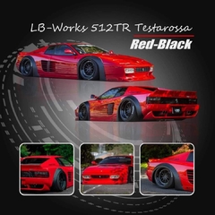 SINAL Star Models 1:64 Ferrari 512TR LBWK Red-Black