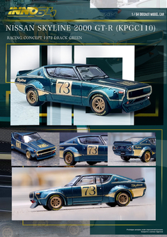 SINAL INNO64 1:64 Nissan Skyline 2000 GT-R Racing Verde