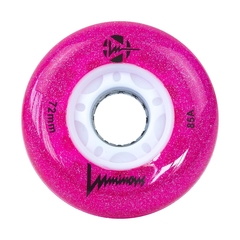 Rodas LED Luminous Glitter Pink 72/76/80mm - (Unidade) - loja online