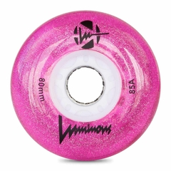 Luminous Wheels Glitter Pink 80mm 85A