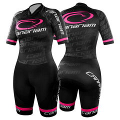 Speed Suit Canariam - Basic Black Neon Rosa (Unissex)