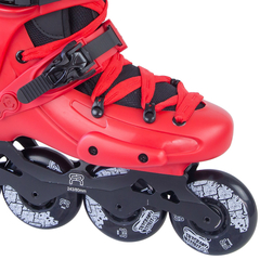 Patins FR Skates FR1 RED 80mm rodas Street Invaders Preto 