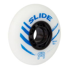 Roda para patins inline profissional marca FR Skates modelo Slider tamanho 80mm dureza 90A