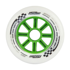 Roda IS Urban 110mm Green/White 86A - (Unidade)