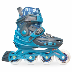 Patins Infantil Ajustável X-LIGHT Azul Rodas LED - comprar online