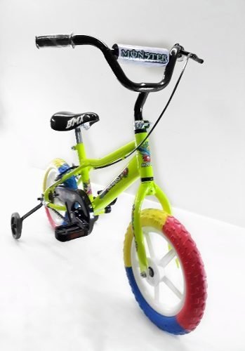Bicicleta Niña Cross And-es Rodado 12 Con Estab Y Canasto