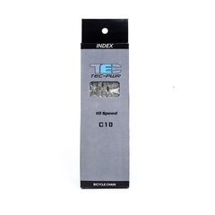 Cadena 10 vel TEC C10 116 eslabones PLata