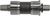 Caja Pedalera Shimano BB-UN300 punta cuadrada - 117.5 mm - 34.8 Izq/Der