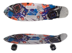 Skate Patineta cruiser boards SKT (simil Penny board) rueda c/luces - BICPER Banda