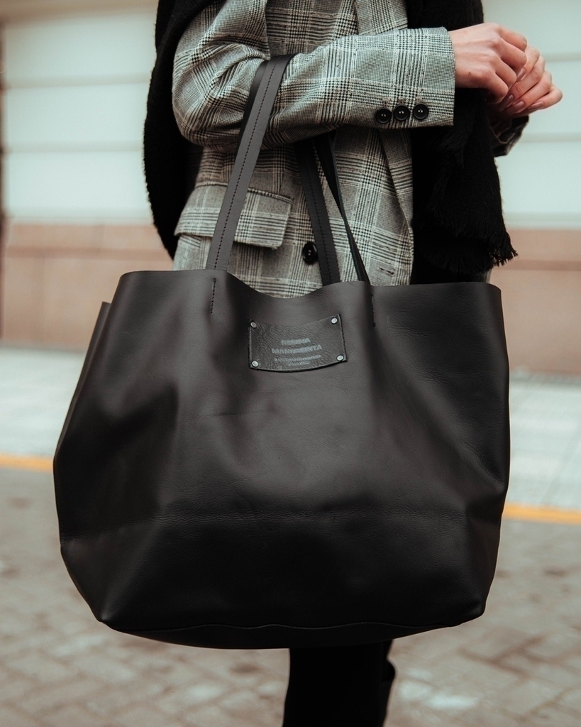 TOTE BAG BLACK Regina Margherita Tienda Online