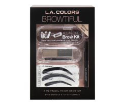 L.A. Colors - Browtiful Travel Ready Brow Kit Medium dark