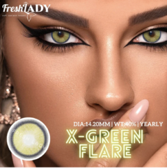Freshlady - X-Green Flare Lentes de Contacto anuales