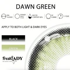 Freshlady - Dawn Green Lentes de contacto anuales en internet