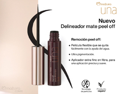 Natura Una Delineador de ojos Liquido Matte Peel Off Negro en internet