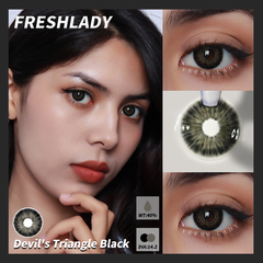 Freshlady - Devil's Triangle Black Lentes de Contacto anuales - tienda online