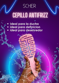 Imagen de Scher Cepillo Antifrizz desenredante cabello modelo Laila - Violeta