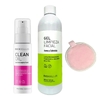 BIOBELLUS Combo Doble Limpieza facial Clean Oil + Gel Avena + Pad