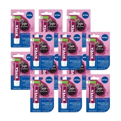 Nivea protector Labial Blackberry Shine Labello x 12 unid