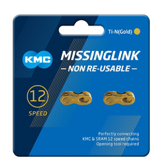 Kit Conectores Cadena Kmc Missinglink 12v Gold
