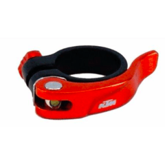 Collar KTM Aluminio Negro con cierre Naranja - 31.8mm