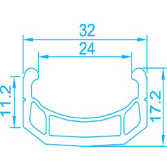 Llanta Alex Rims DM24 R20 - 36H - comprar online