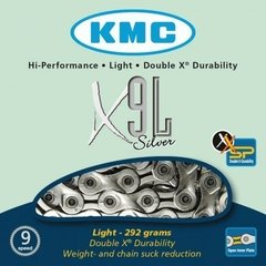 Cadena KMC Light X9L Silver