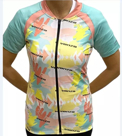 Remera Ciclismo Venzo Frida C/recorte M/c Pastel - comprar online