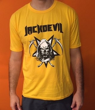 CAMISETA JACKDEVIL - "AVATAR AMARELA" (INCLUI POSTER PROMOCIONAL DO CD + ADESIVO AVATAR AMARELO )