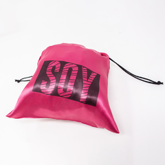 Bolsa de tela fucsia