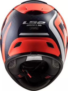 CASCO LS2 F323 ARROW CARBONO BLUE FLUO ORANGE en internet