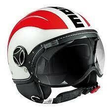 CASCO MOMO AVIO WHITE QUARTZ RED USADO TALLE XS - comprar online