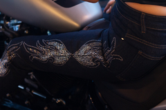 PANTALON JEANS SCRAMBLER KEVLAR LADY CON BRILLOS en internet