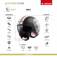 CASCO LS2 SPITFIRE 599 INK - tienda online