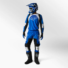 CONJUNTO MOTOCROSS FOX 180 LUX BLUE