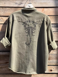 CAMISA POST SCRIPT CLAY SCORPION VERDE