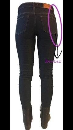 PANTALON JEANS SCRAMBLER CON KEVLAR LADY - comprar online