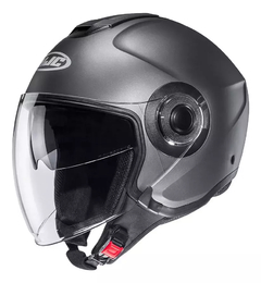 CASCO HJC I40 JET SEMI FLAT TITANIUM GREY