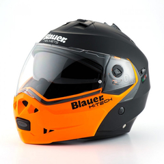 CASCO BLAUER SKY NEGRO MATE BLANCO ORANGE