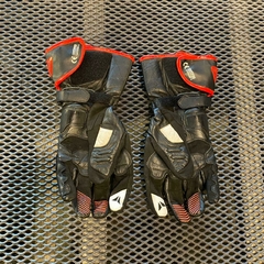 GUANTES DAINESE CARBON D1 LONG USADOS BLK/WHITE/RED TALLE XL - comprar online