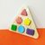 Encastre triangular de formas y colores - comprar online