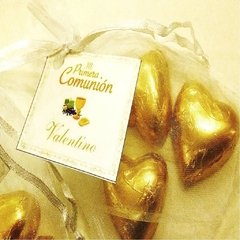 Souvenirs de chocolate. Corazones