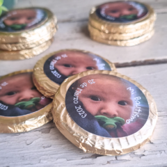 50 Medallones de chocolate personalizado - comprar online