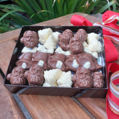 Chocolates navideños caja 2 tamaños en internet